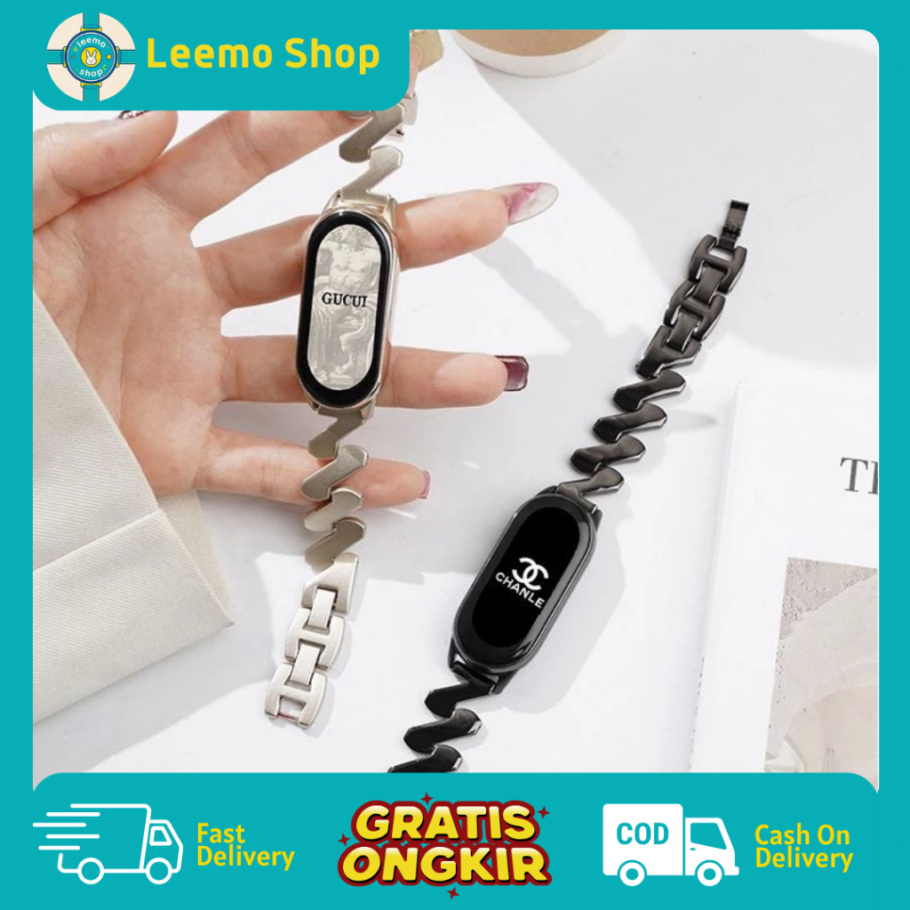 Tali Jam Straps Jam Untuk Xiaomi Mi Band Strap Jam Rantai Pergelangan Tangan Olahraga Logam Kecil Be