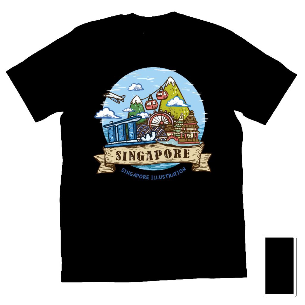 Kaos Baju Tshirt Cewek Perempuan Unisex Cowok Pria Anak Dewasa Remaja Oleh Oleh Merchandise Liburan 