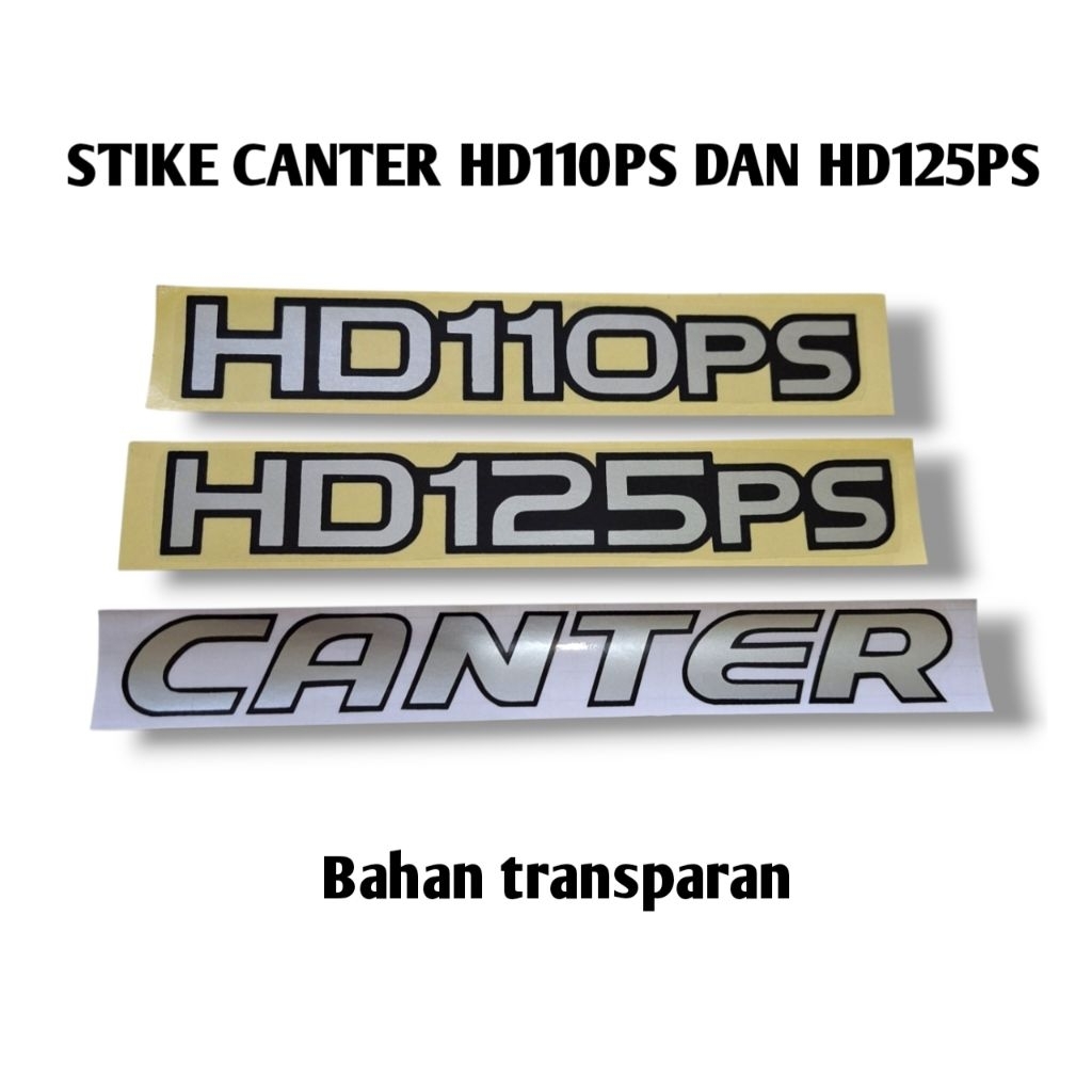 Stiker canter / stiker HD 125ps / Stiker  HD 110PS
