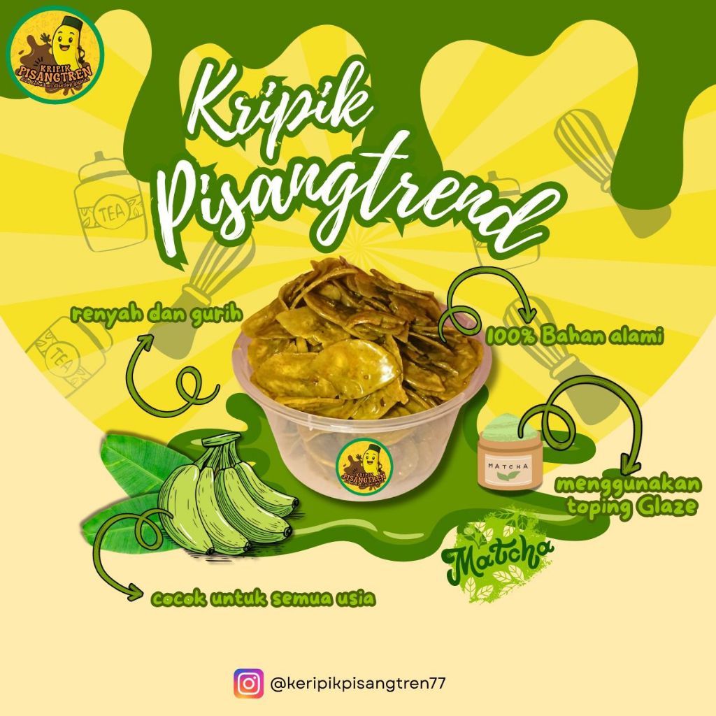 

Kripik Pisang Coklat Manis/Pisang Coklat Goreng /Keripik Pisang Coklat/Keripik
