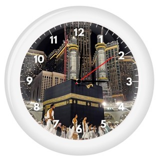 JAM DINDING BENTUK MASJID / JAM MASJID / JAM DINDING MASJID UNIK / JAM DINDING BESAR MOTIF KA'BAH