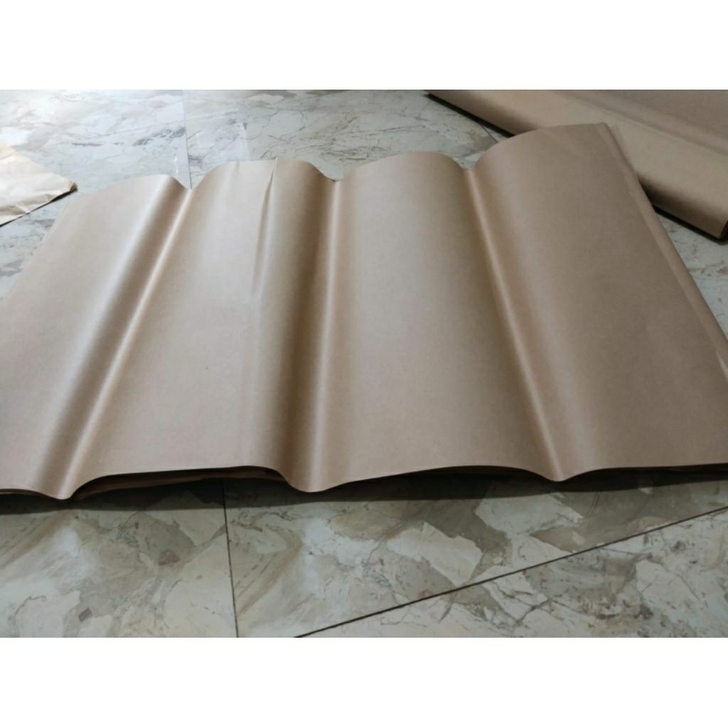 

kertas samson coklat bagus, rapi bersih# ukur 65×105( 5 lembar)