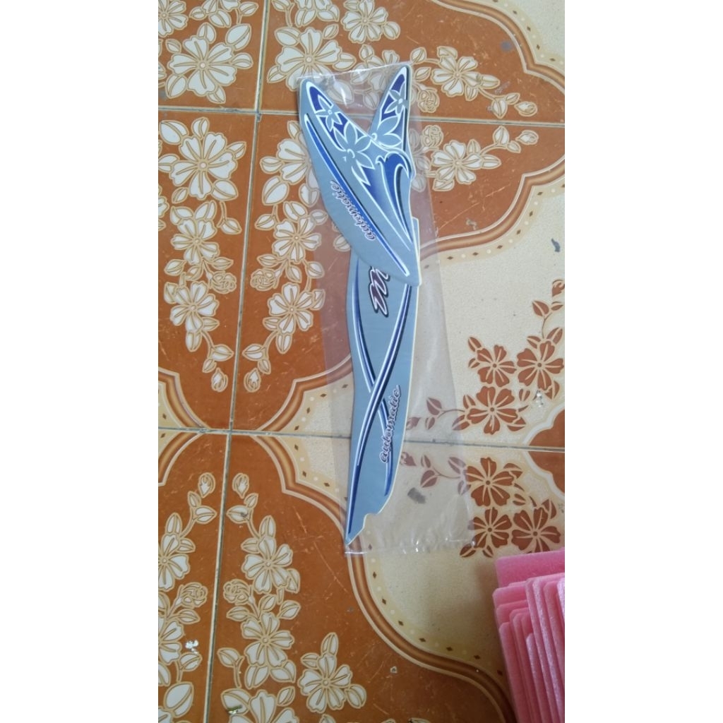 striping motor Mio sporty Mio lama Mio 5tl biru telur asin