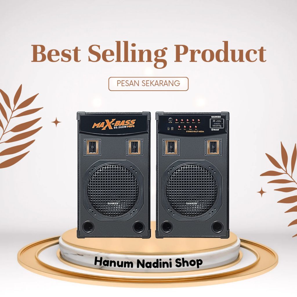 Speaker Aktif Bluetooth Sanken Super Boom Bass SMM-3500BU
