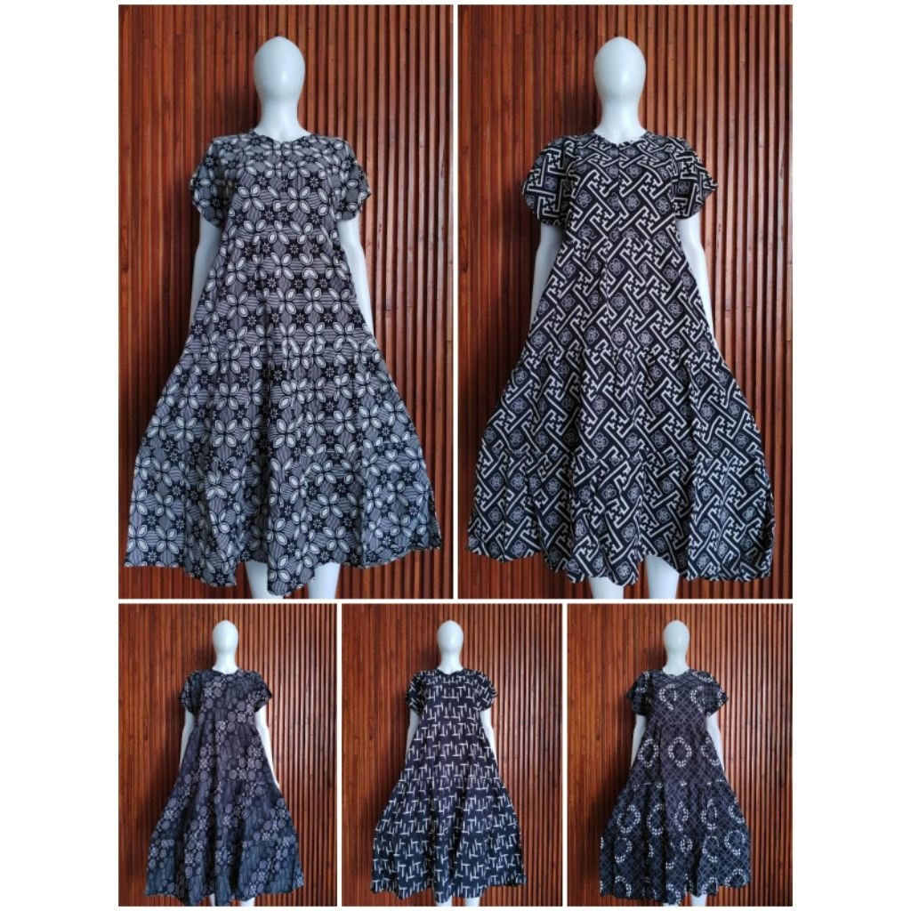 Daster Batik Susun#008 Daster Busui  Rampel Kekinian Printing Rayon Premium Adem Tebal Nyaman