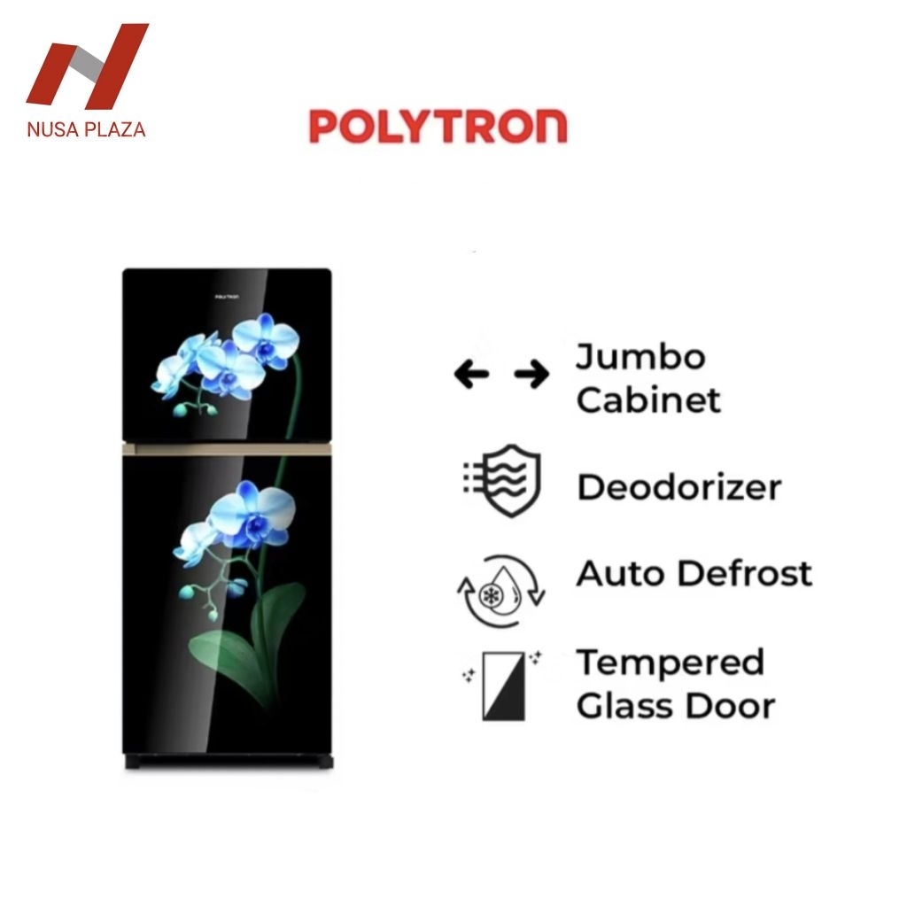 KULKAS POLYTRON 2 PINTU NEW 2022 PRW-25 MOW / MOB / MTR