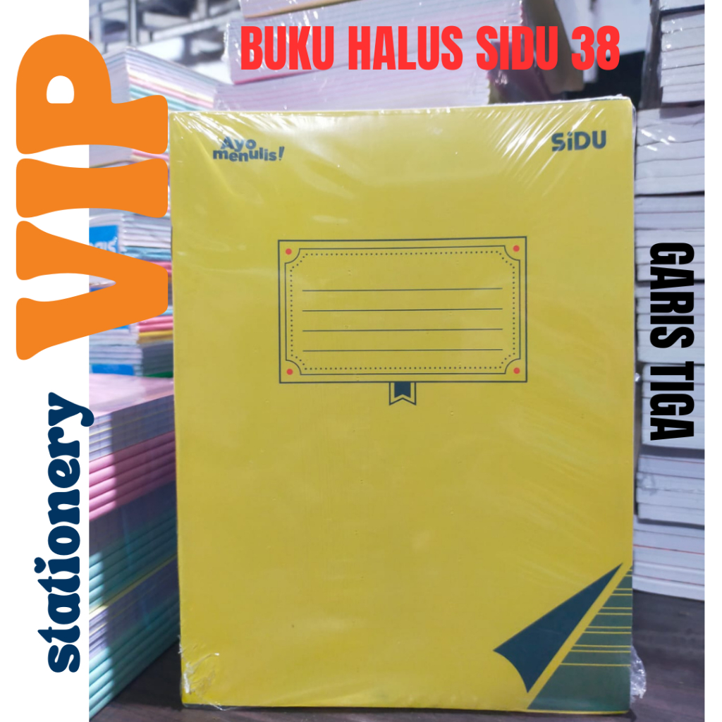 

1 Pack Sidu (10 Buku) Halus Kasar / Garis Tiga / Tegak Bersambung Sidu 38 lembar / 1 Pack isi 10 Buku Sumbar