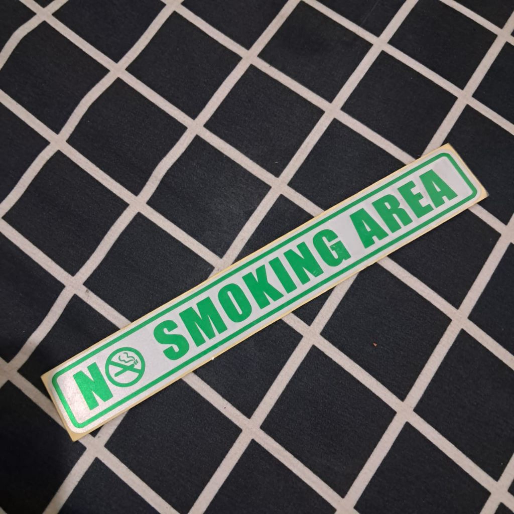 

Stiker xutting NO SMOKING UKURAN 3X20CM