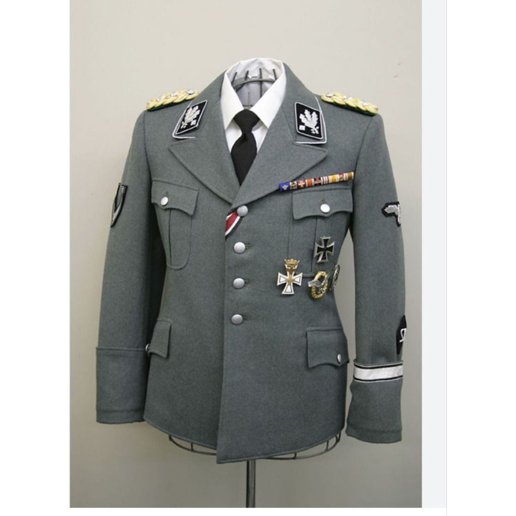 seragam tentara Jerman ww2 Waffen SS abu abu m34