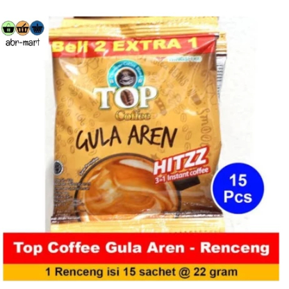 

TOP KOPI GULA AREN 1 RENCENG ISI 15 SACHET