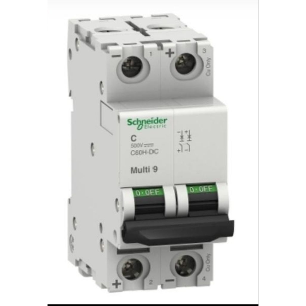MCB DC SCHNEIDER C60H-DC 2P 2A - 63A SNI 10KA MCB DC 2 POLE