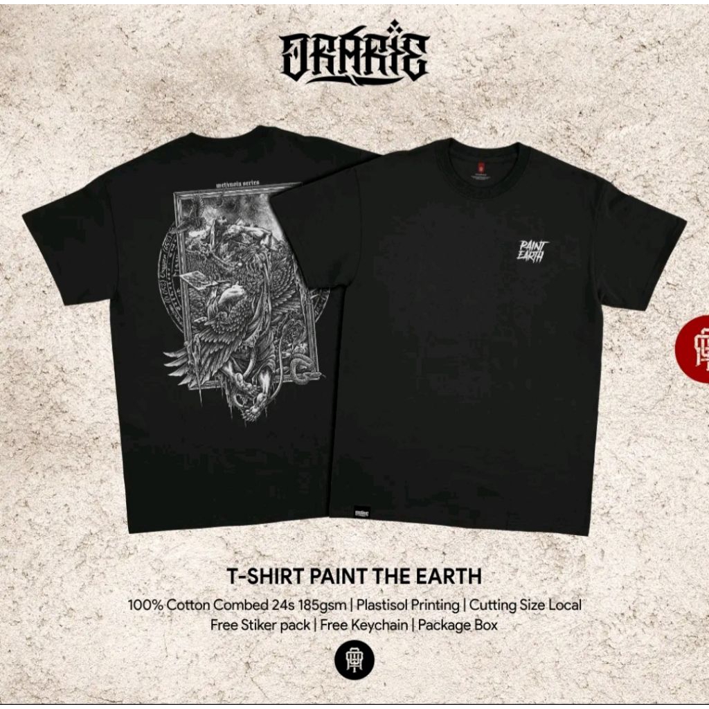 Kaos orarie Paint Earth katun combed 24s