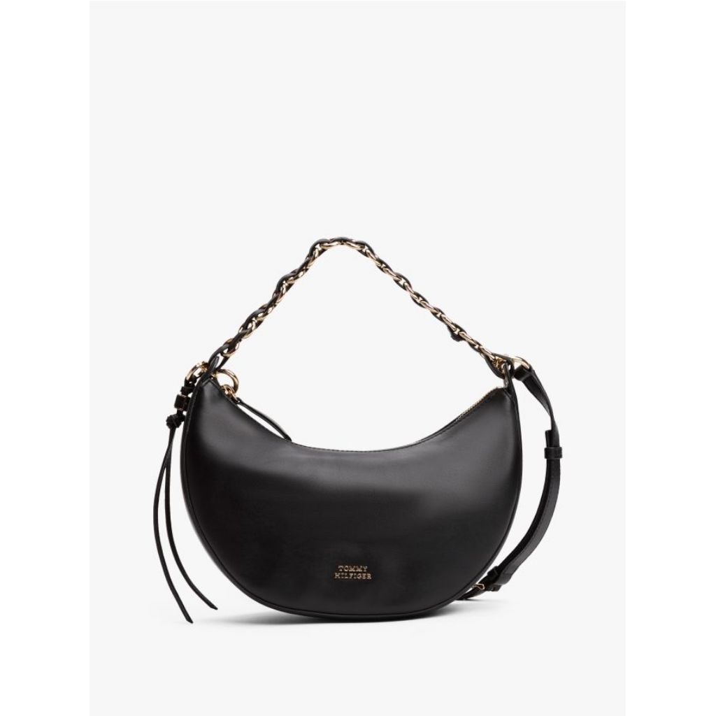 Tommy Hilfiger TH Mini Leather Crossover Tas Selempang Wanita - Black