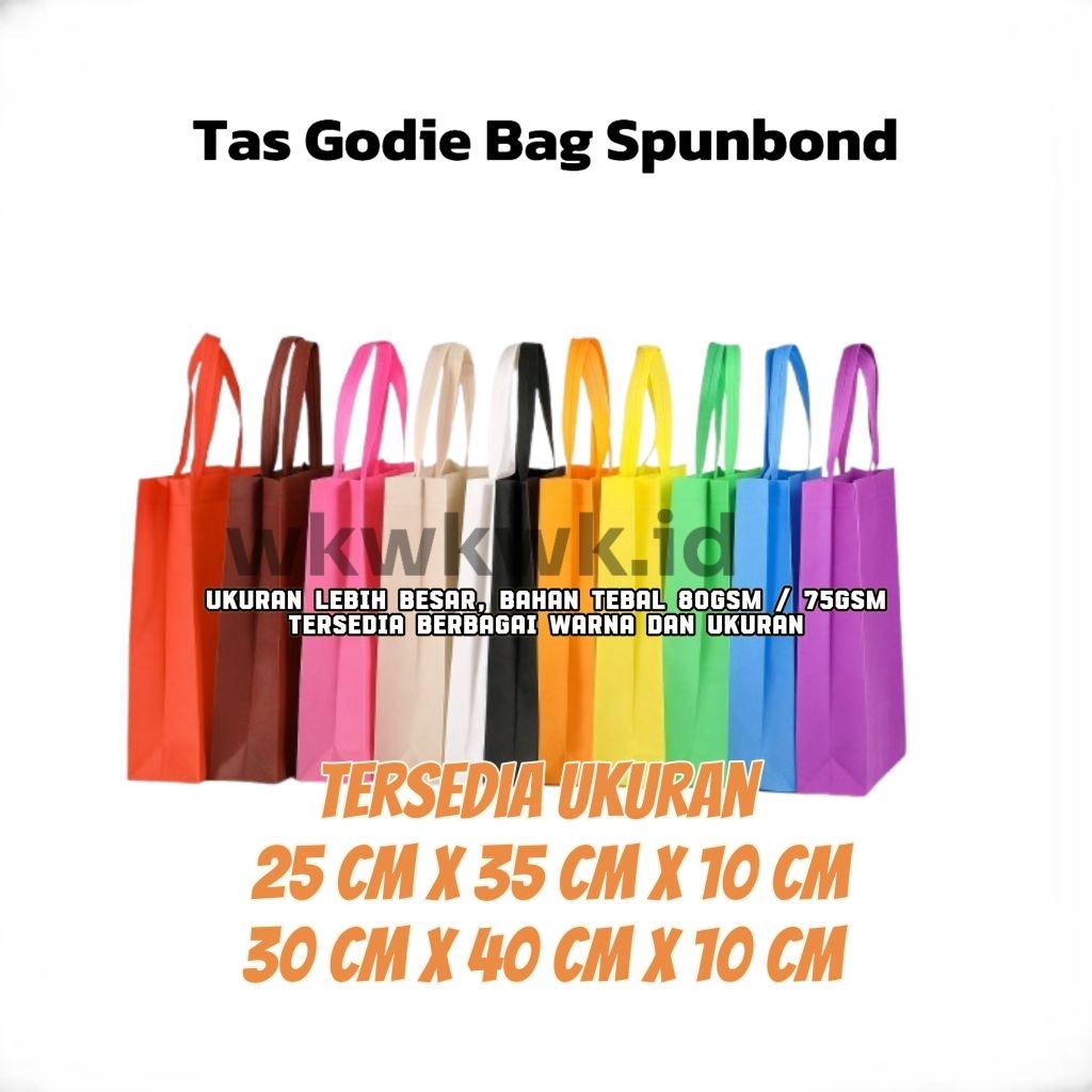 

Tas spunbond godie bag tas belanja kain tas ramah lingkungan tas handle tas aksesoris tas kondangan tas kuliah tas laundry tas pria tas wanita tas kado tas furing