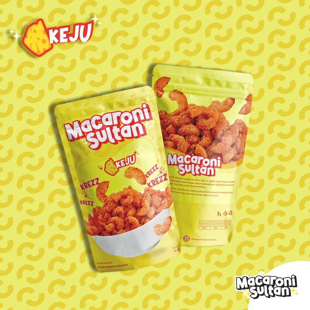 

(SNACKO.ID) CEKELIN MAKARONI SULTAN MACSUL - SNACK RASA KEJU