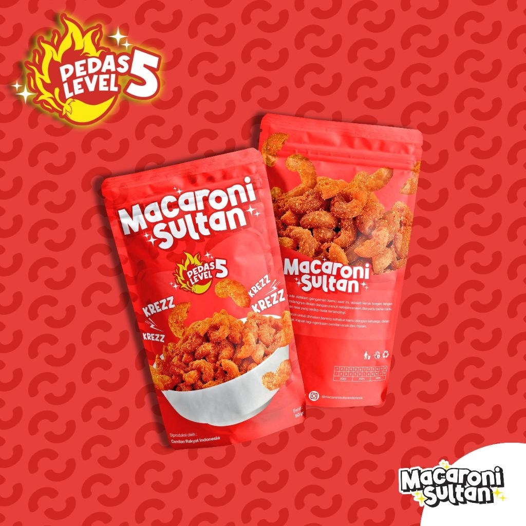 

(SNACKO.ID) CEKELIN MAKARONI SULTAN MACSUL - SNACK PEDAS LVL 5