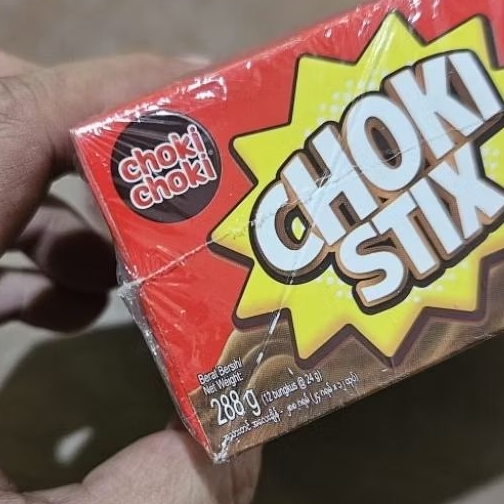 

ED 06.26 BOX 288GR ( 12*24GR )- CHOKI STIX ISI 12 PACK /313626 BISKUIT STICK BERSALUT COKLAT