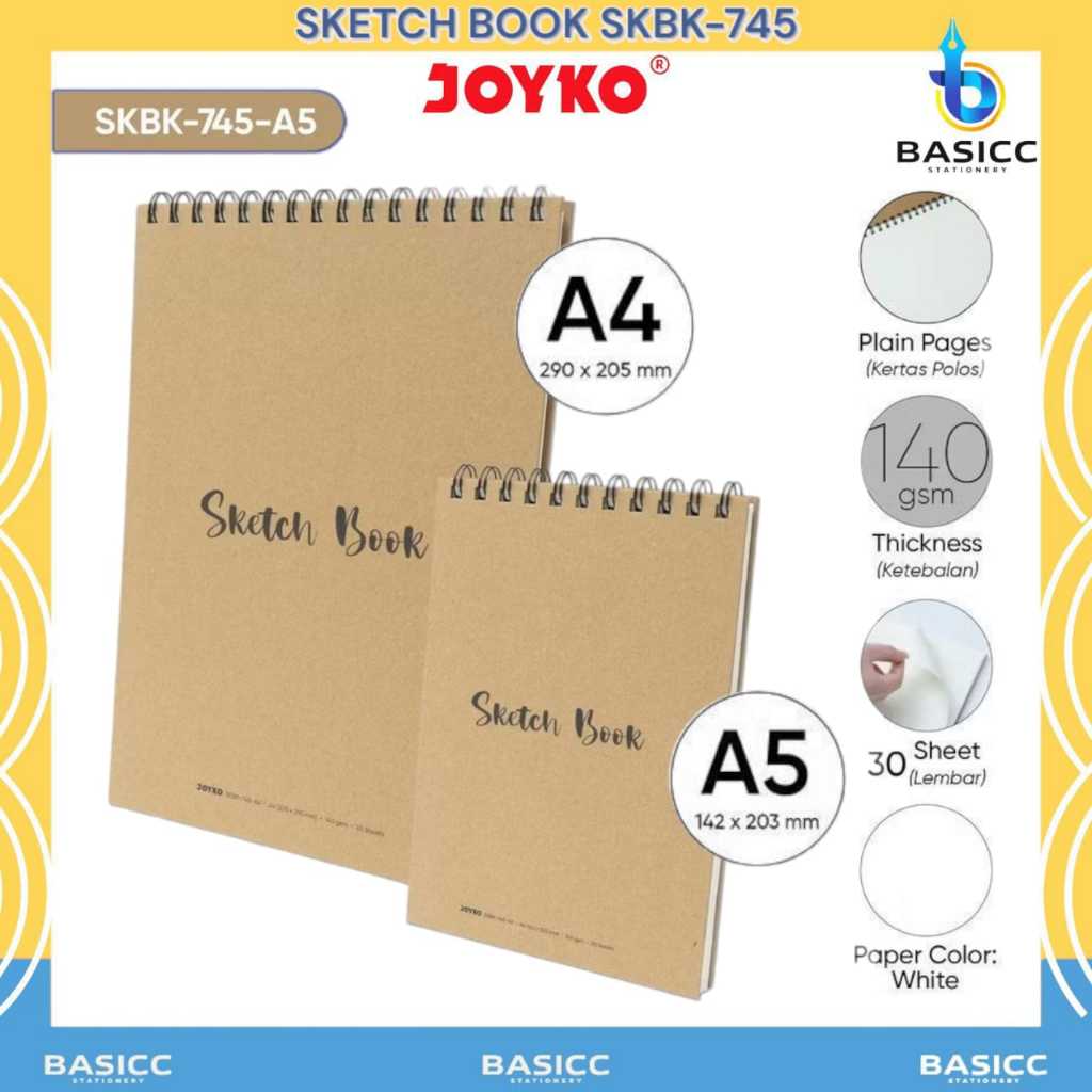 

Joyko Sketch Book Buku Sketsa Gambar SKBK-745 | @ 1 Buku