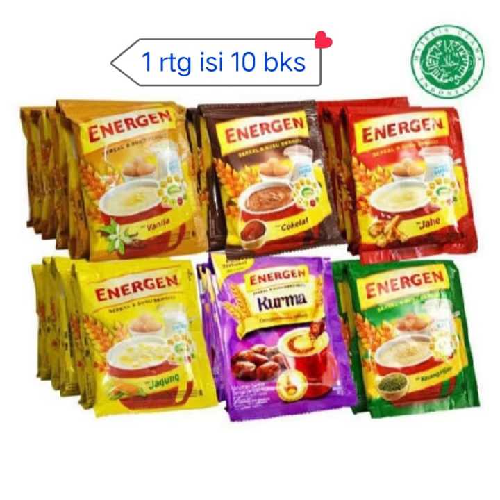 

Energen Susu Sereal Aneka Rasa 10 Sachet @35gr