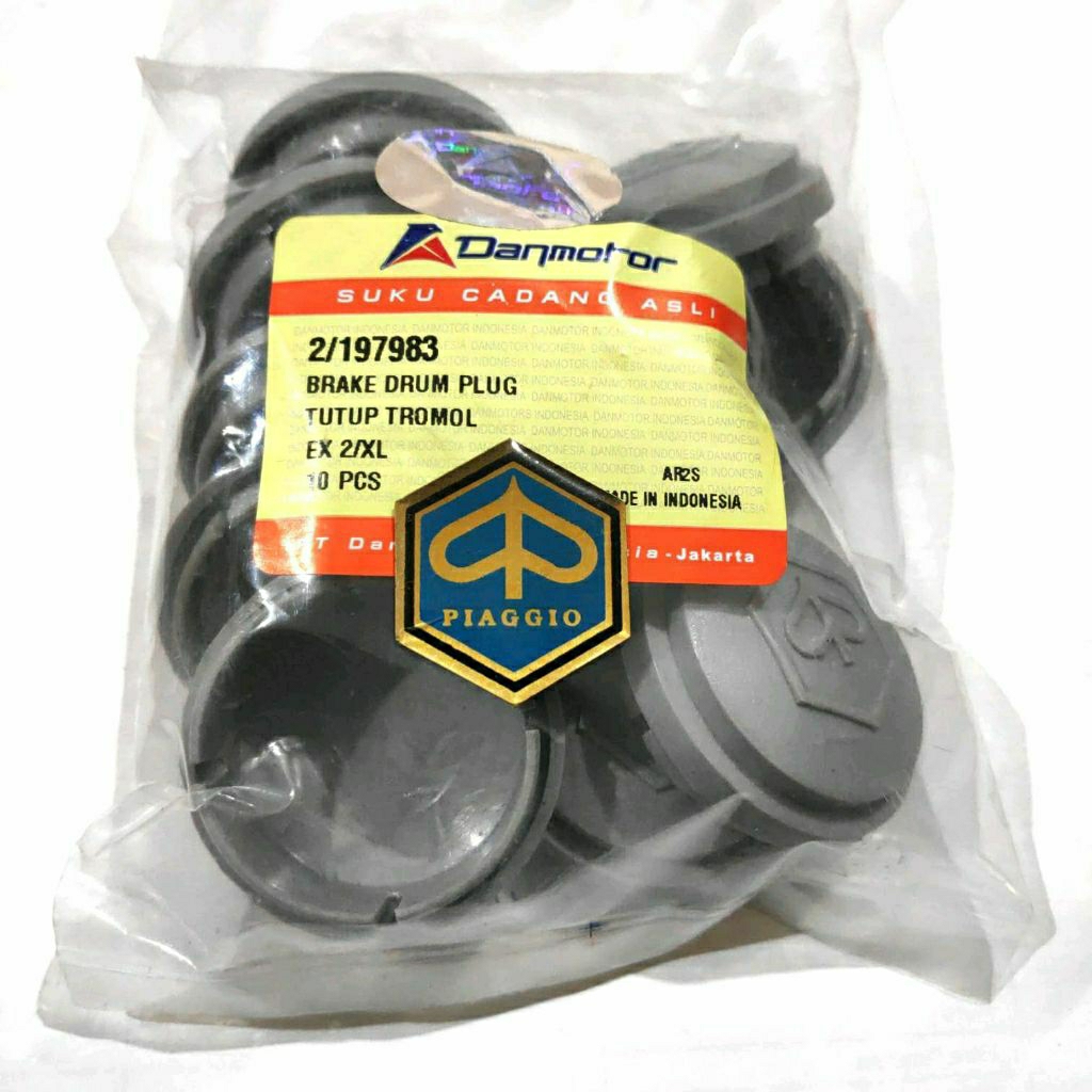 Dop Tromol Tutup Mur Roda Depan Vespa Excel Plastik ORI Danmotor