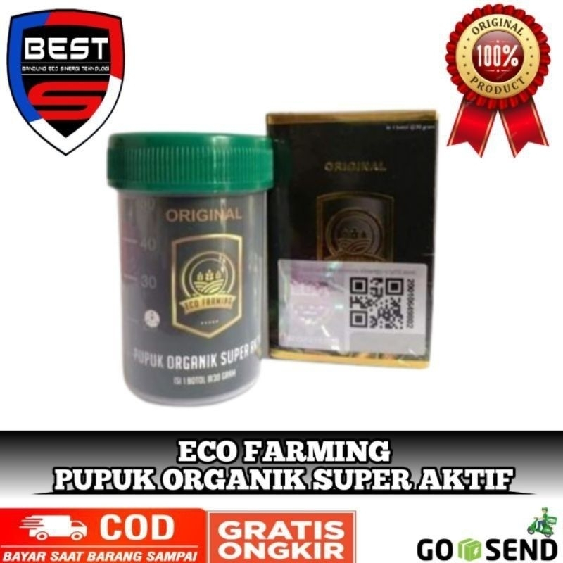 PUPUK ECO FARMING ORIGINAL 100% @30gr - PUPUK ORGANIK ECO FARMING ORIGINAL ASLI - PUPUK