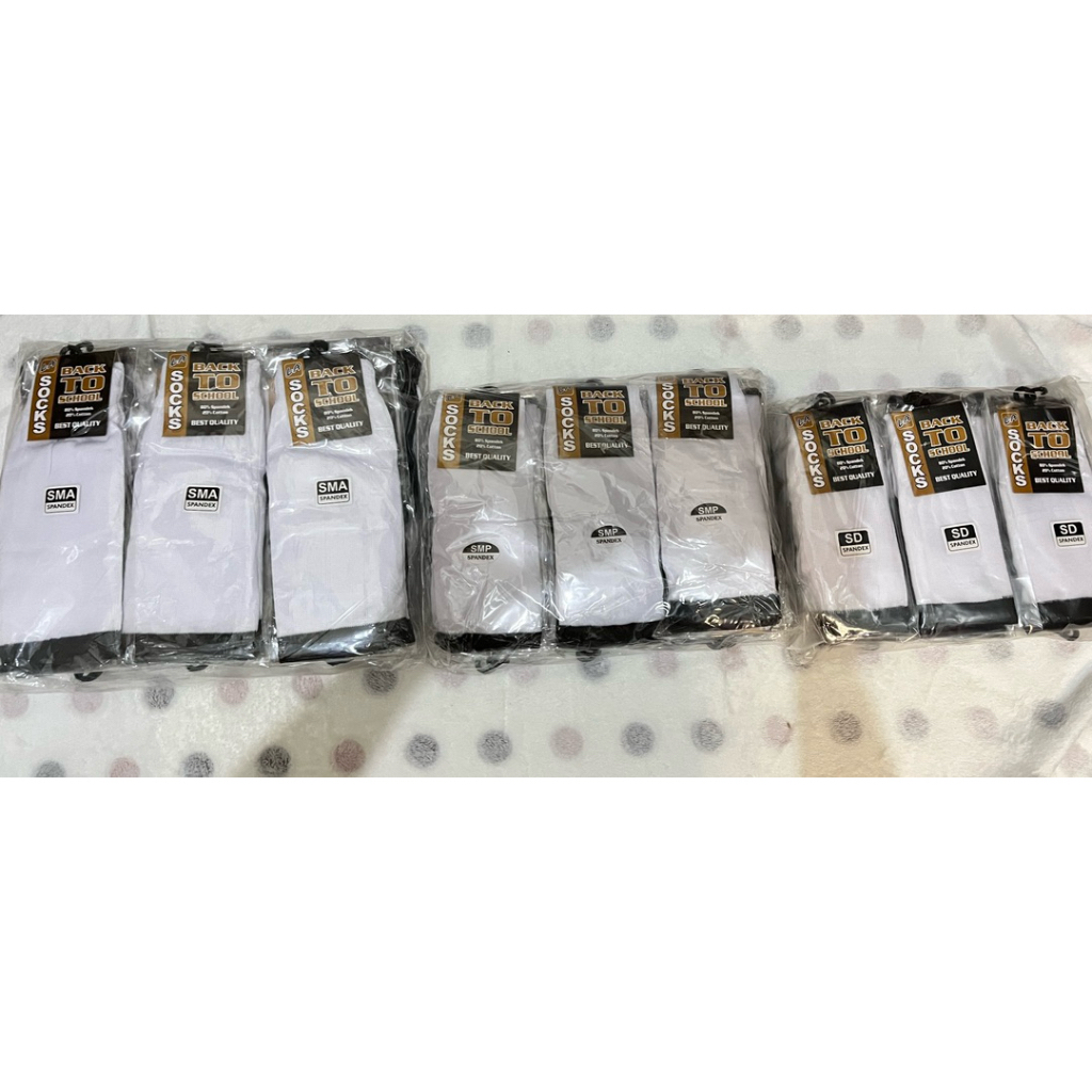 

Kaus Kaki Sekolah Hitam Putih untuk SD/SMP/SMA