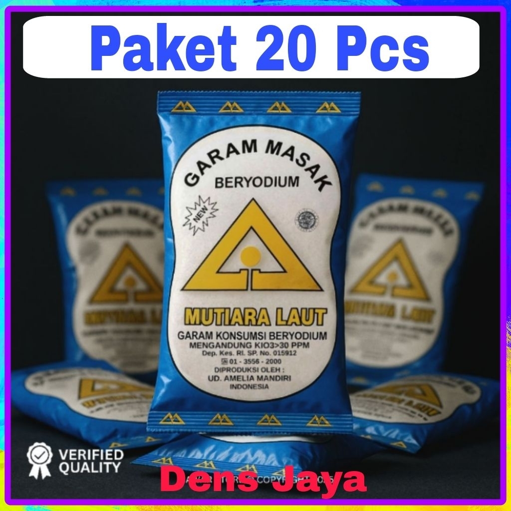 

[20 PCS ] GARAM MASAK BERYODIUM BUMBU DAPUR 200 GRAM