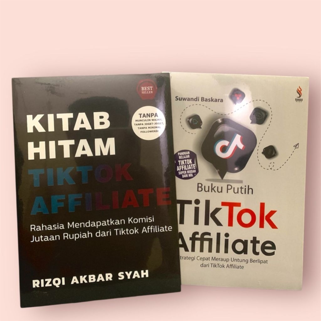 1 Paket 2 Buku Tiktok Affiliate & Kitab Hitam Tiktok Affiliate