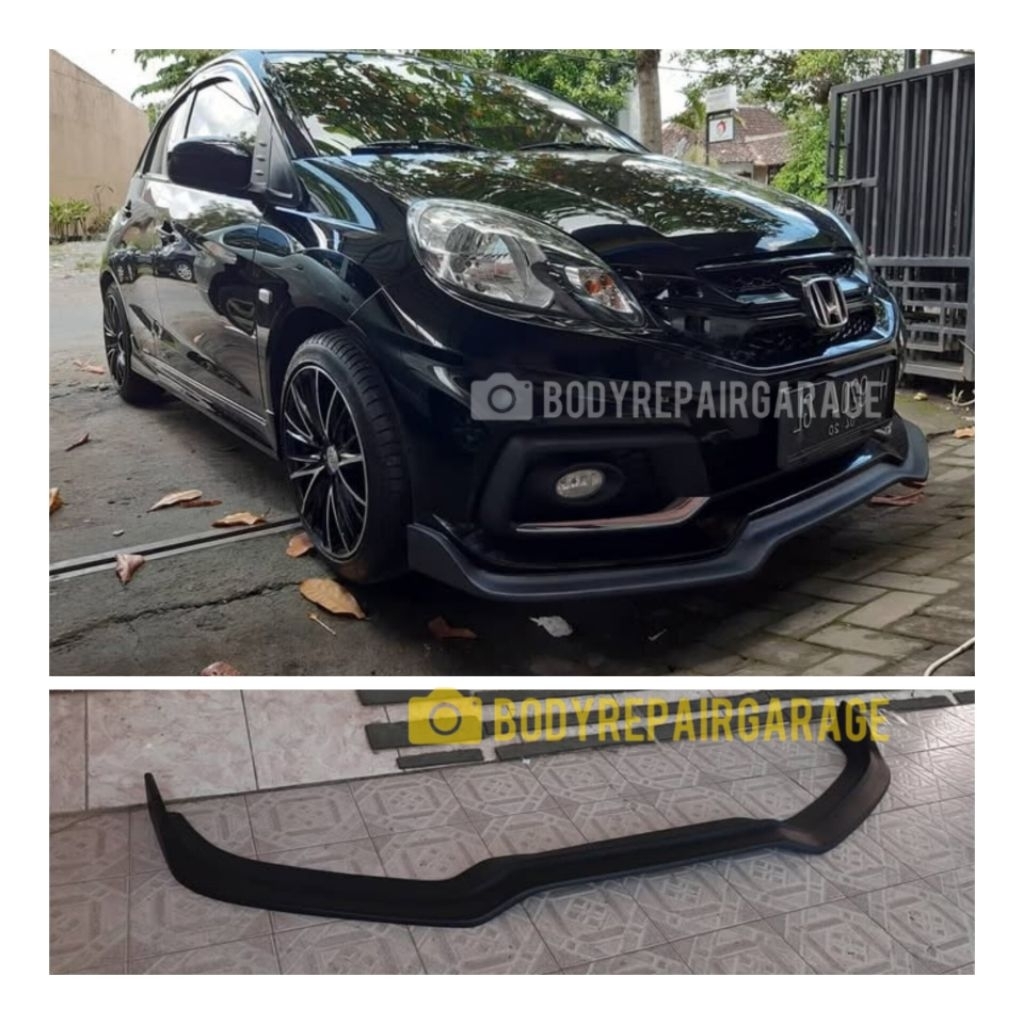 front lips mobilio rs hitam doff