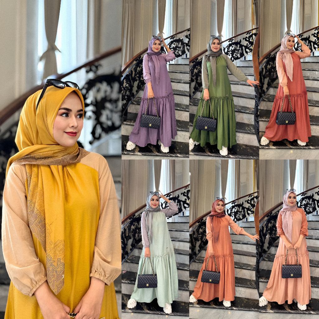 Rena Dress Journey Terbaru Gamis Muslimah Cantik Remaja Dewasa Lebaran