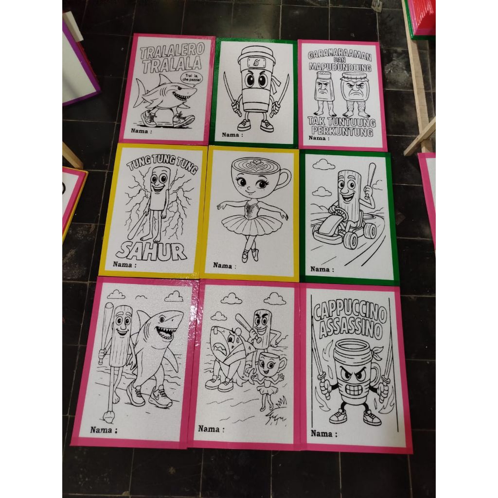 

STEROFOAM LUKIS/STYROFOAM MEWARNAI/GABUS LUKIS TERMURAH 30 pcs