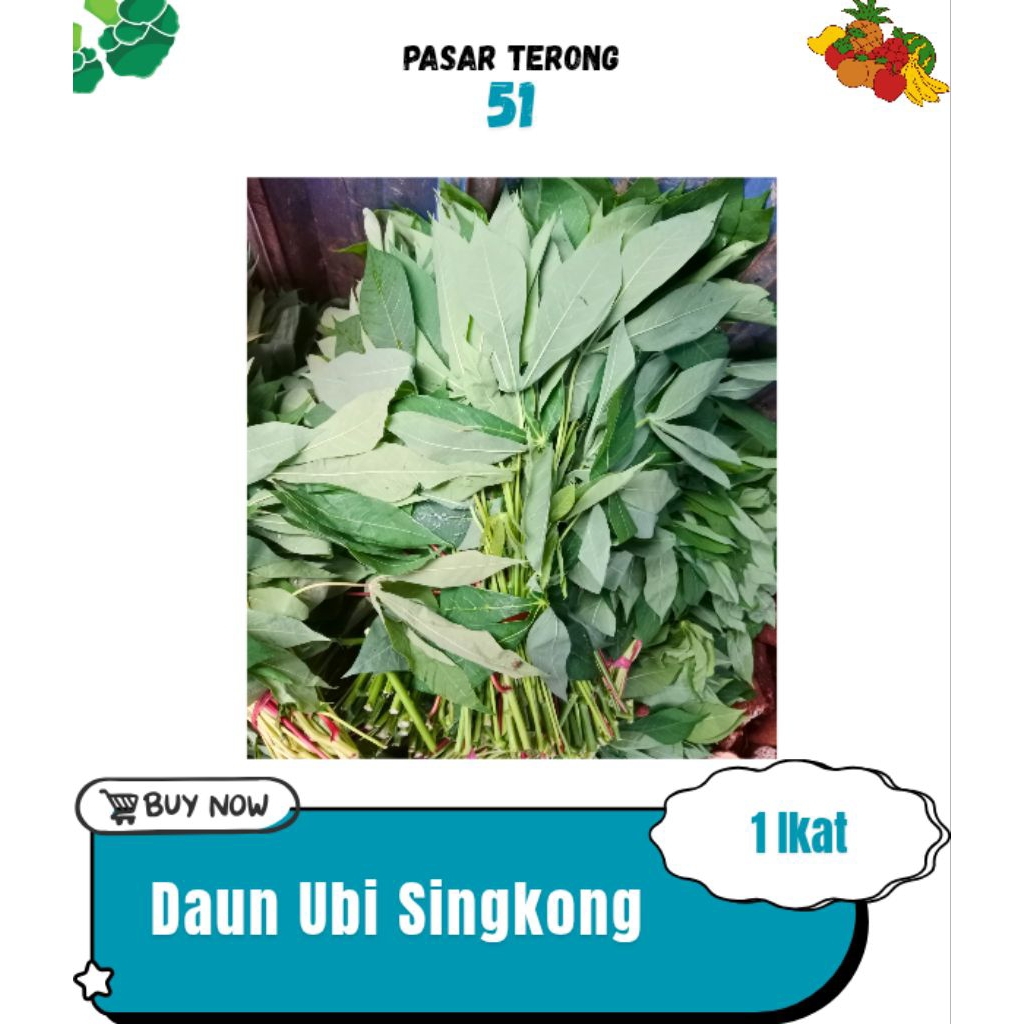 

Daun Ubi Kayu/Singkong Makassar