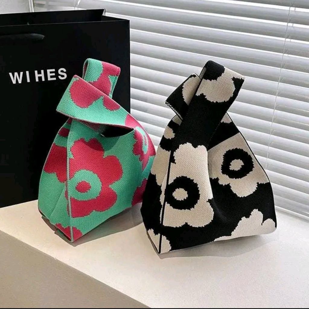 ORIGINAL COD - Tas Rajut Korea Style - Makassar - ToteBag Tas Jinjing Rajut KEKINIAN