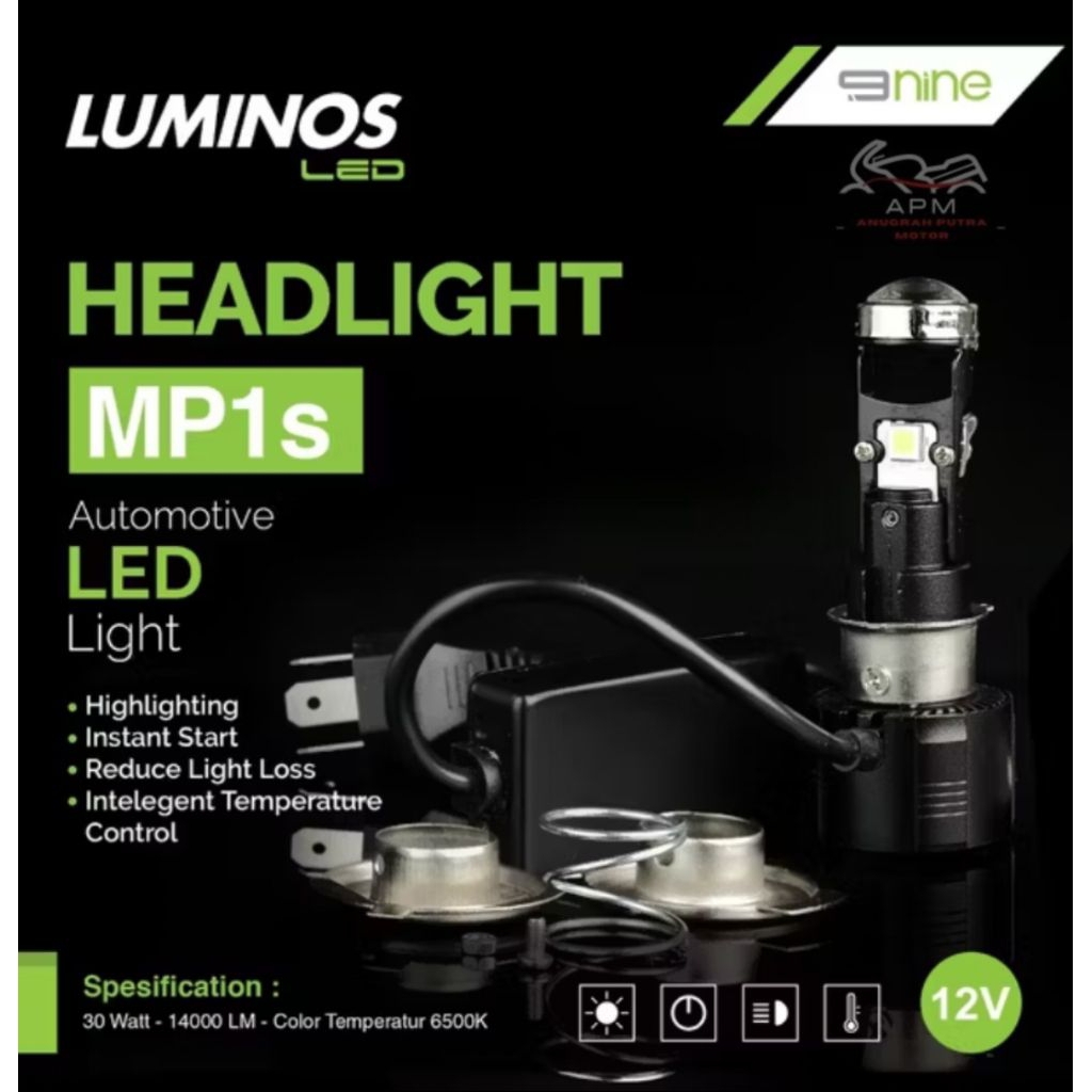 LAMPU LUMINOS MP1S 9NINE 12V 30W