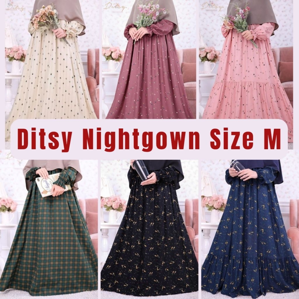 Ditsy Nightgown Size M | Serelia Vanilla