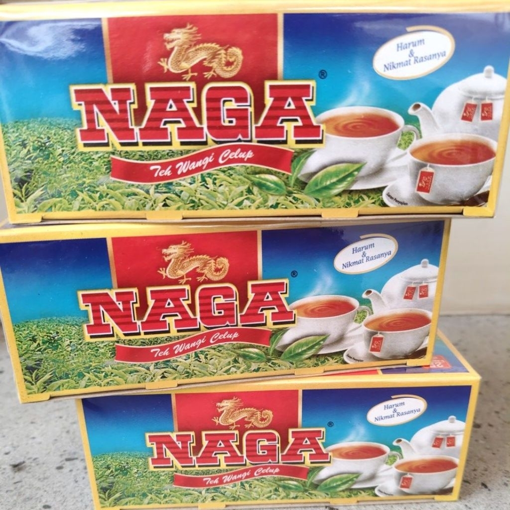 

Teh Wangi Celup cap NAGA isi 25 khas Malang