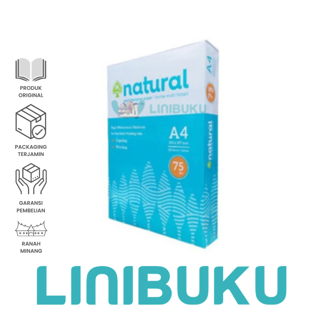 

Kertas HVS Natural A4 dan F4/kertas fotokopi/kertas fotocopy/HVS A4 dan F4