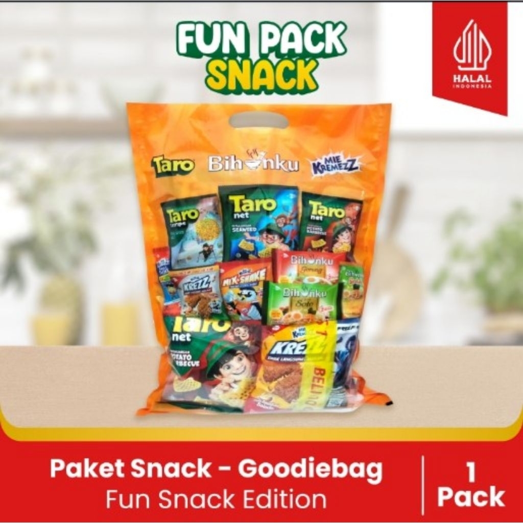

Goodie bag-Fun Pack Snack Edition - Paket Hampers Anak (1pack)