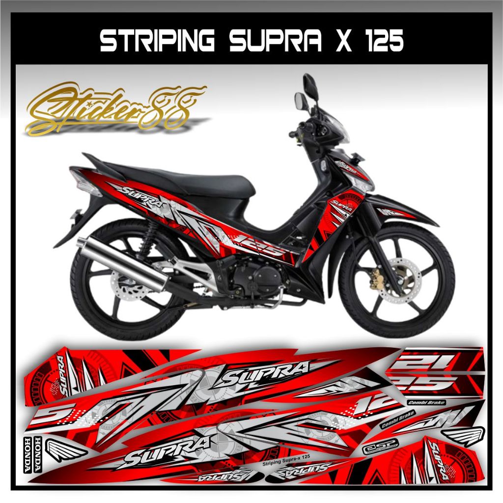 Striping Supra X Lama / Stiker Supra-X Lama / Sticker Supra X Lama / Setiker Supra X Lama / Stiping 