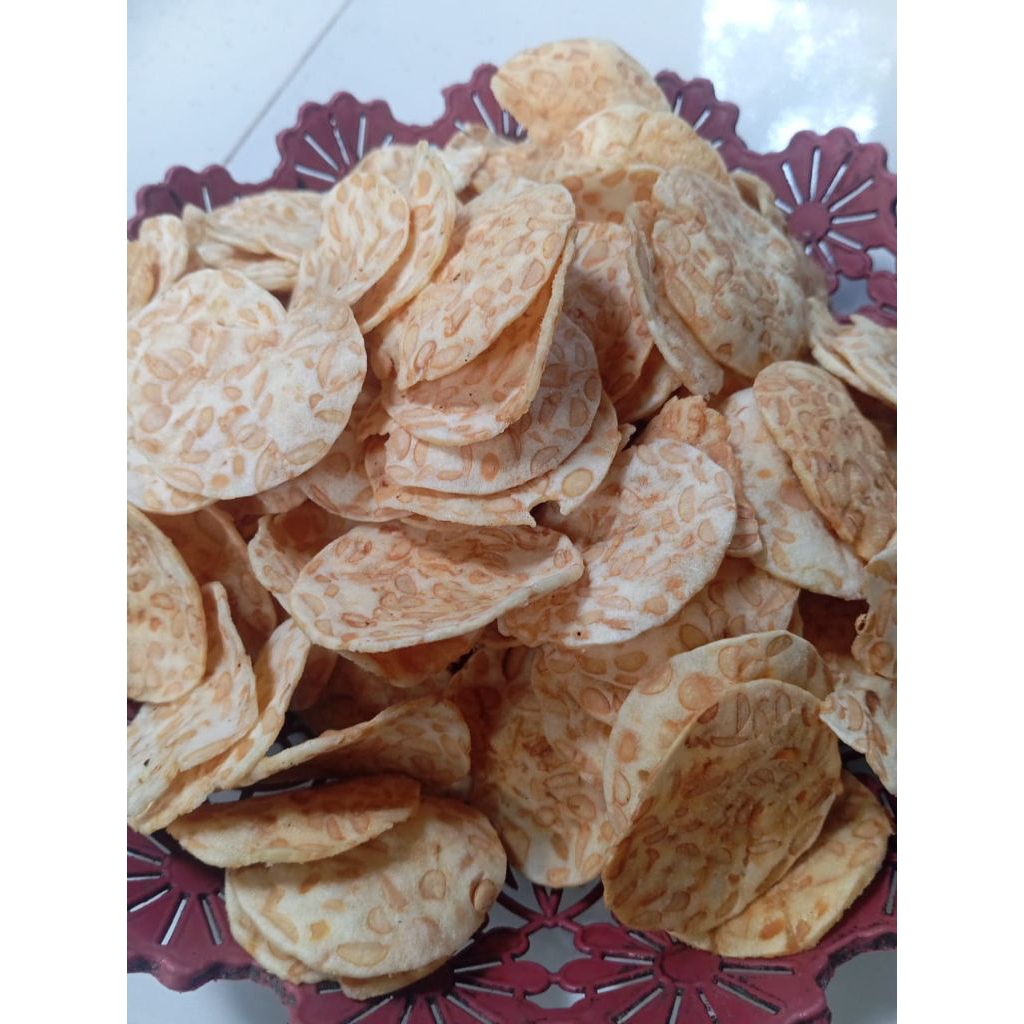 

keripik tempe kemasan mini, rasa gurih,renyah,maknyuss