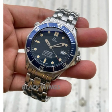 BLACKWINGS JAM SEAMASTER SWISS AUTOMATIC STELL STRAP BLUE DIAL OMEGA