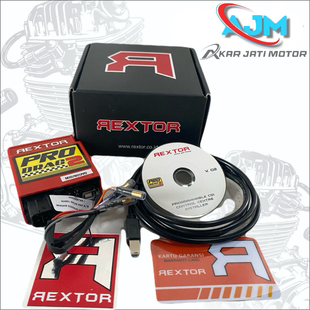 CDI REXTOR PRODRAG2 PRODRAG 2 PRO DRAG 2 JUPITER Z MIO SATRIA FU CDI RACING REKTOR SET KARTU GARANSI