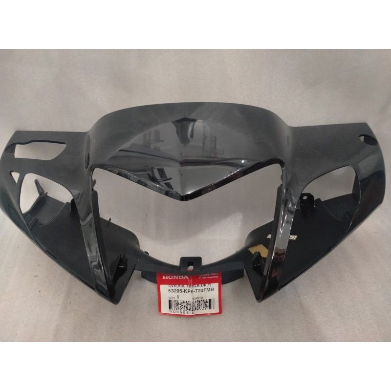 COVER BATOK KEPALA DEPAN HITAM HONDA SUPRA X125 CW - KODE PART 53205KPH720FMB