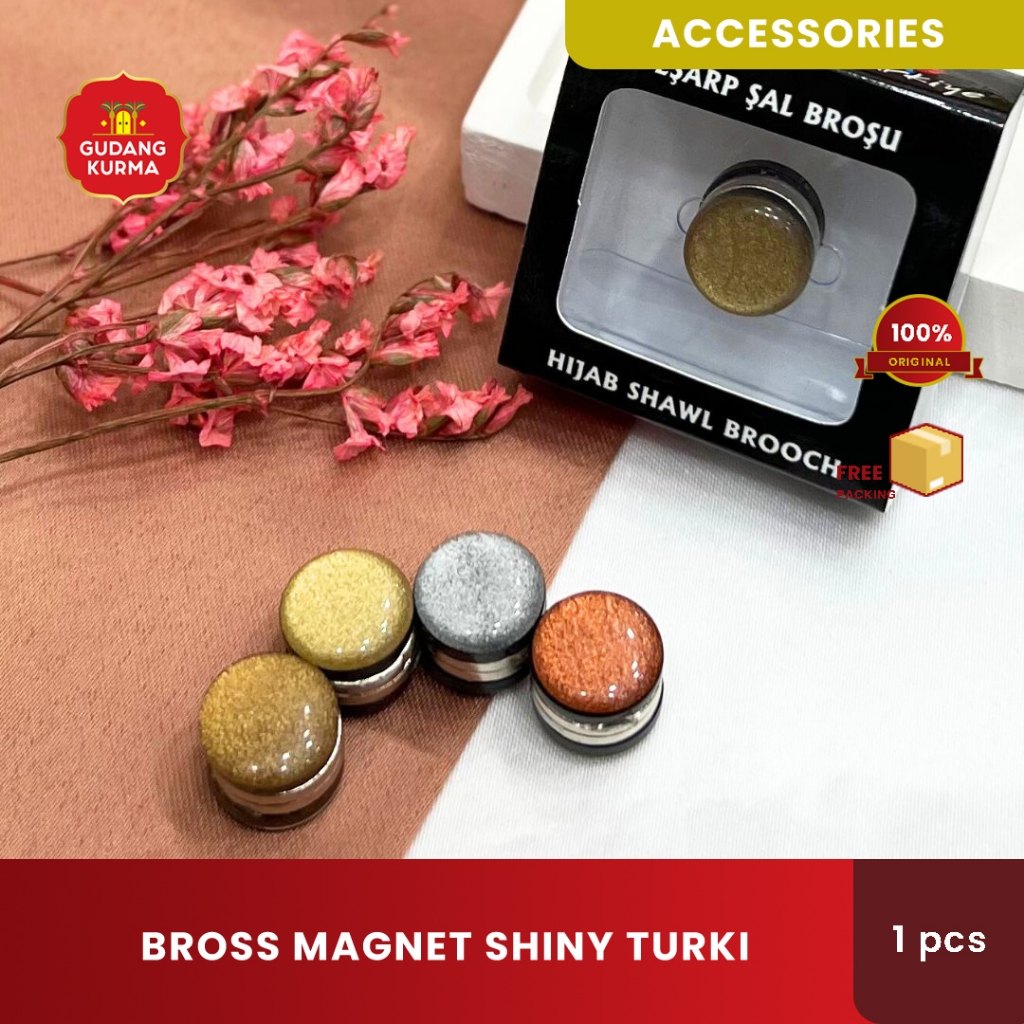Bros Magnet Hijab Turki Shiny Ukuran 12mm