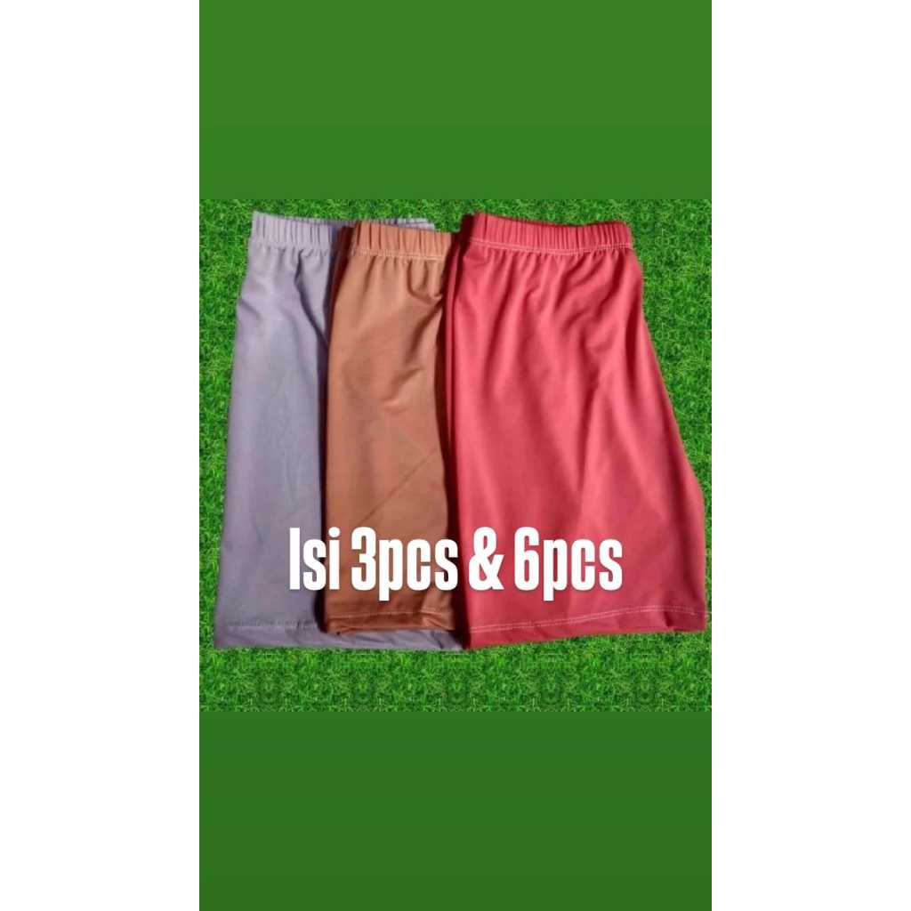 3 pcs 6 pcs Legging Pendek Celana Sot Pendek Sot Wanita Dewasa Celana Dalaman Wanita