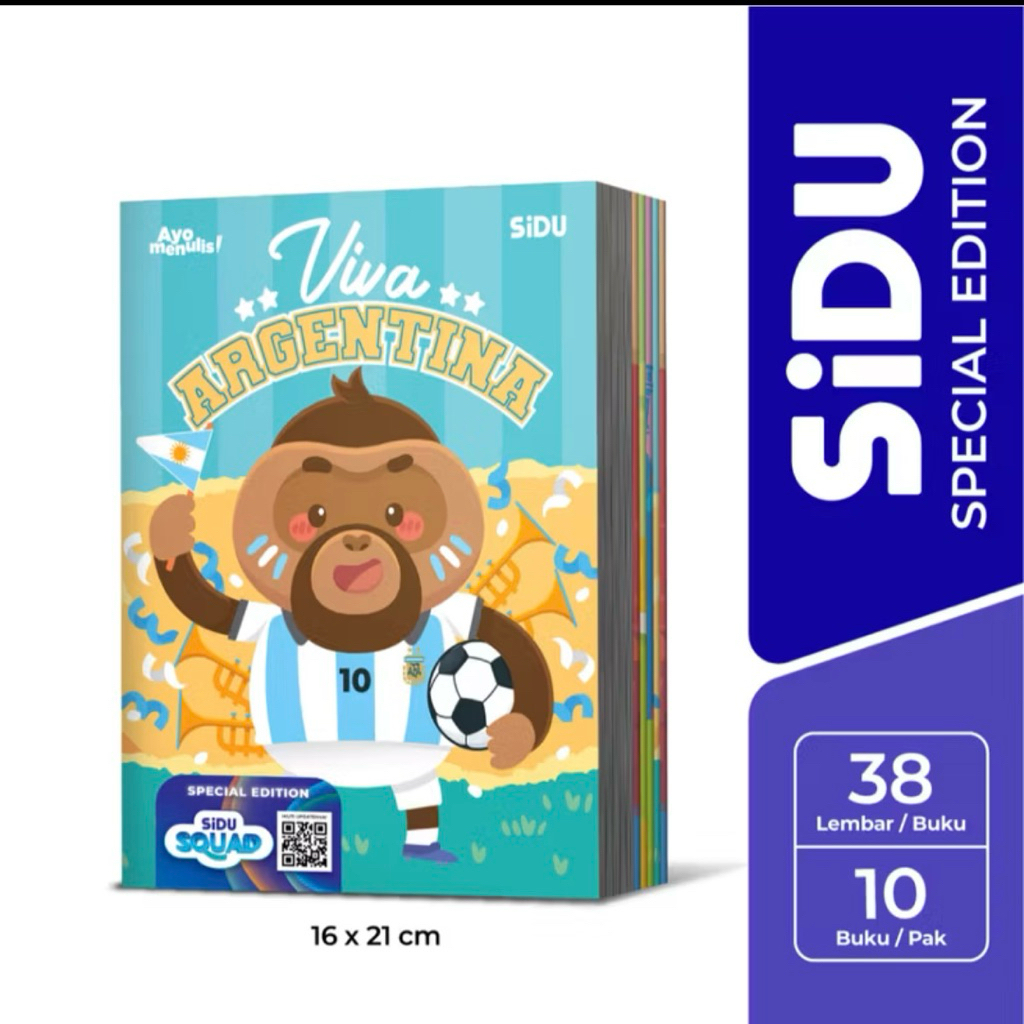 

SiDU Buku Tulis Special Edition "SiDU Squad" 38 Lembar - 10 buku