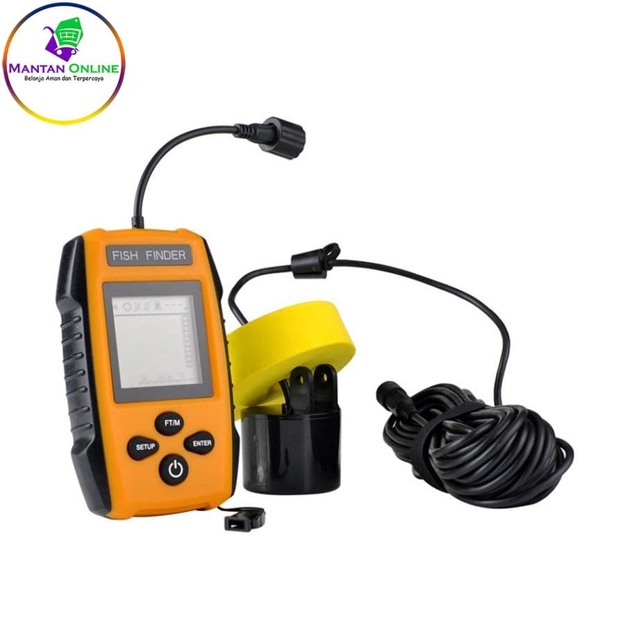Portable Fish Finder 2.0 inch Alat Deteksi Ikan Sonar di Air Pancing