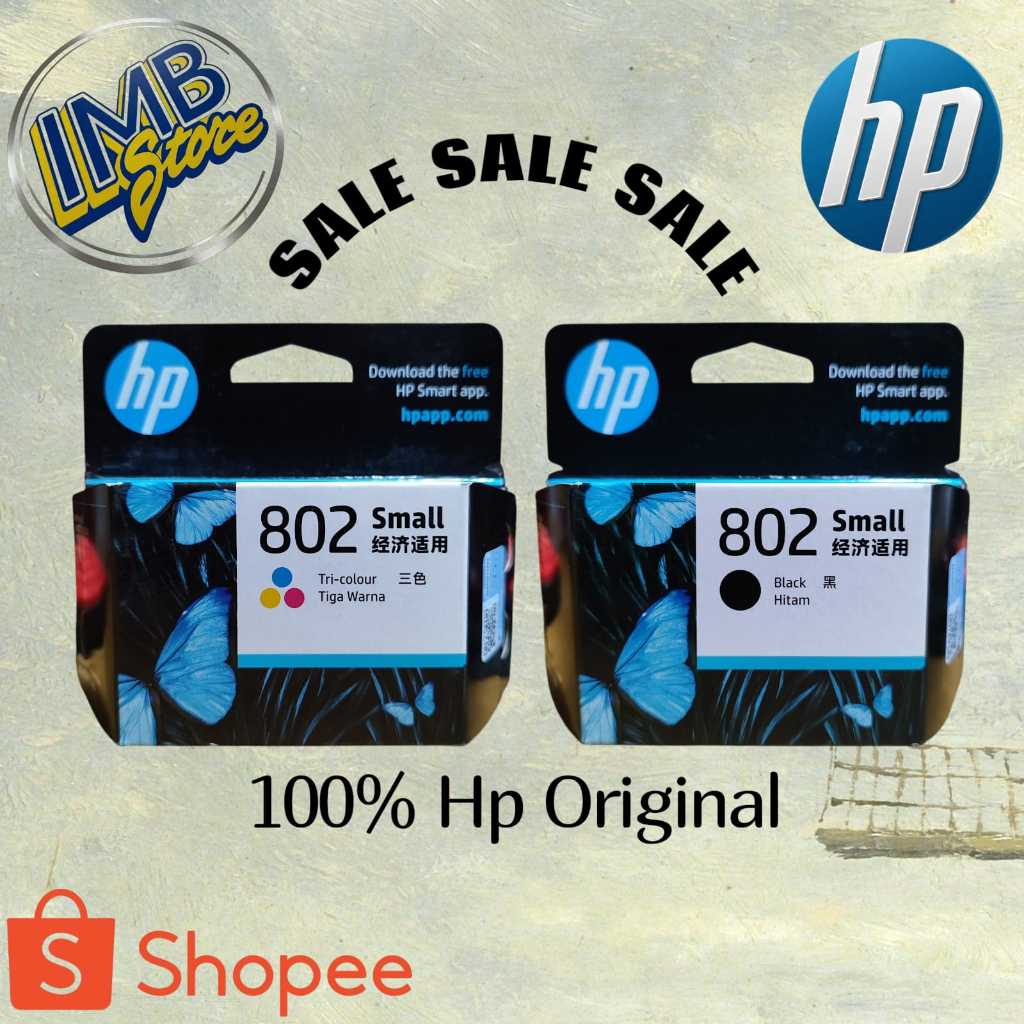 Tinta Printer Hp 802  Tinta Cartridge Hp 802  Tinta Hp 802 For Printer 1000, 1010, 1011, 1050, 1510,