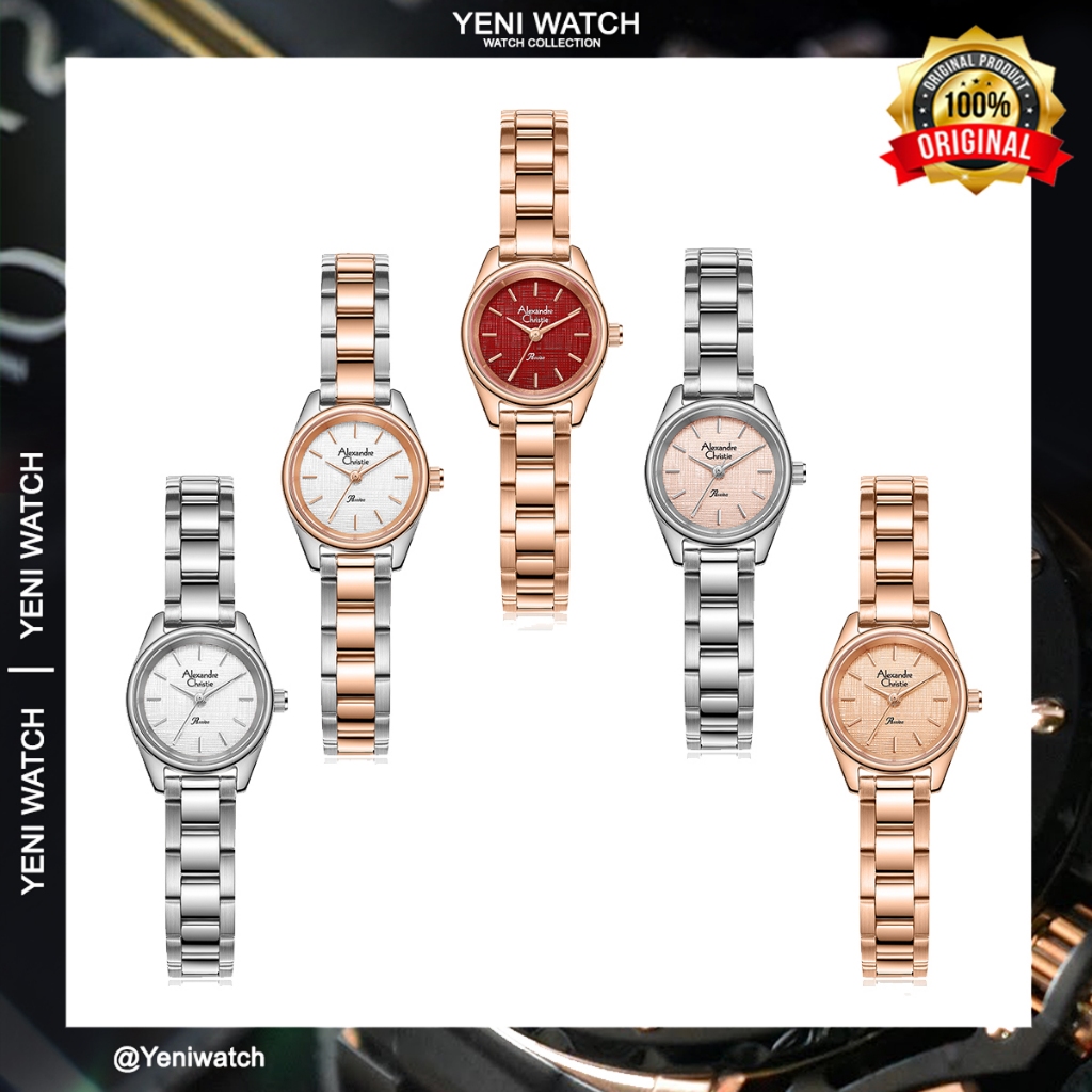 Alexandre Christie Ac 2b68 / ac2b68 Jam Tangan Wanita Size Kecil Original Gransi Resmi 1 Tahun