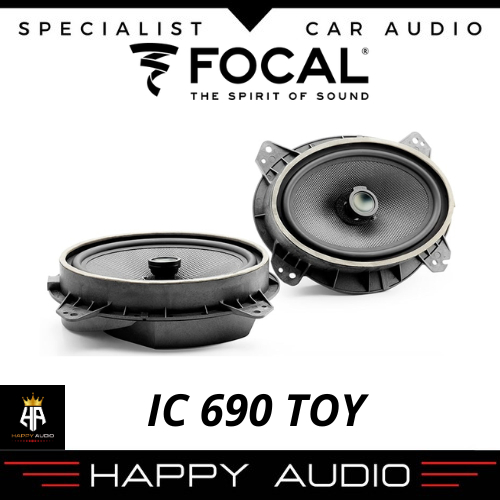Speaker Coaxial FOCAL IC TOY 690 Oval 6 Inch x 9 Inch PnP OEM Toyota High End Car Audio Sound System